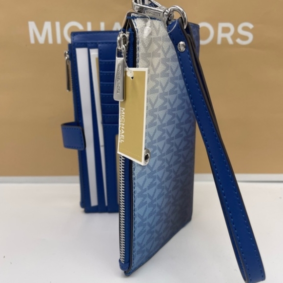 MICHAEL Michael Kors Ombre Blue Wristlet - Picture 5 of 10